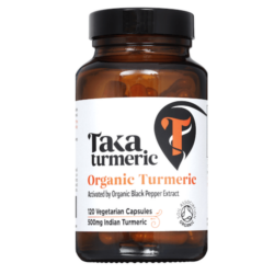 Organic turmeric with black pepper