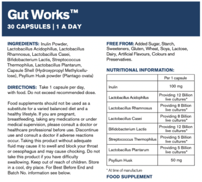 Gut works probiotics